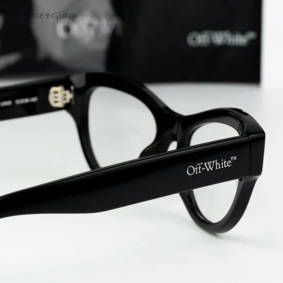 Off-White Men Eyeglasses Black Square OERJ076 STYLE 76 1000 NEW AUTHENTIC - Picture 5 of 8